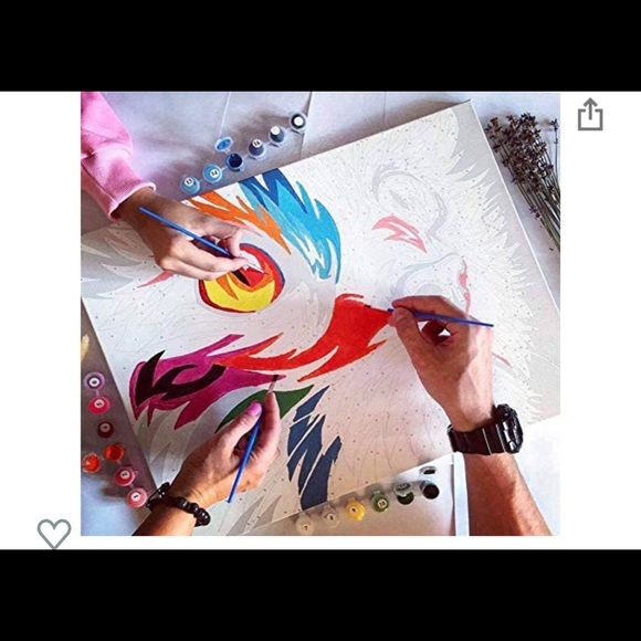 Paint by Number Kit for Adults, DIY Oil Painting Canvas, Five Cats 16x20… - Picture 4 of 4